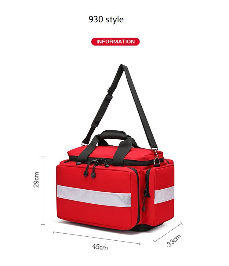反射ストリップ付きの大容量屋外救急キット ポータブル収納バッ - First Aid Bag Kit のレビューと価格