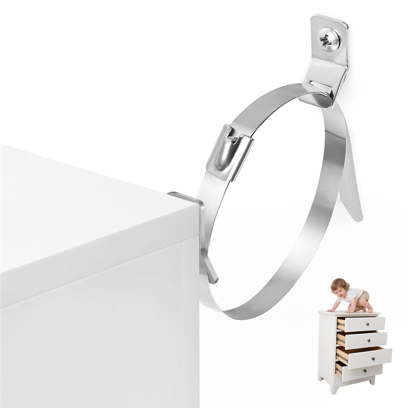 ABMS-ベビープルーフ家具壁アンカー 10 個金属転倒防止 - Earthquake Anchor Strap のレビューと価格