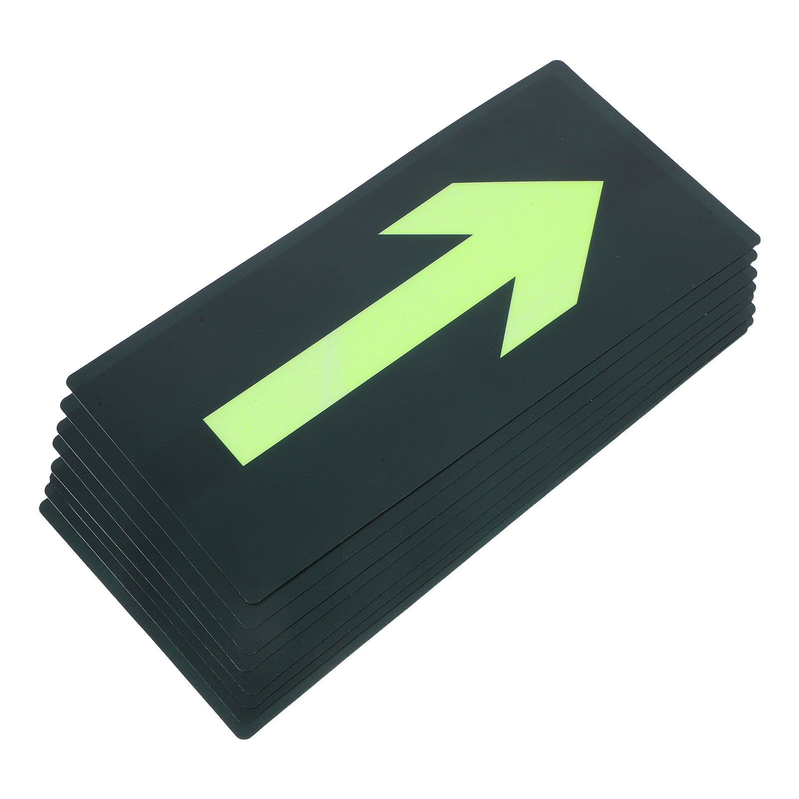 8枚入り夜間視覚方向指示ステッカー暗闇で光る防水自己粘着安全 - Emergency Exit Sign のレビューと価格