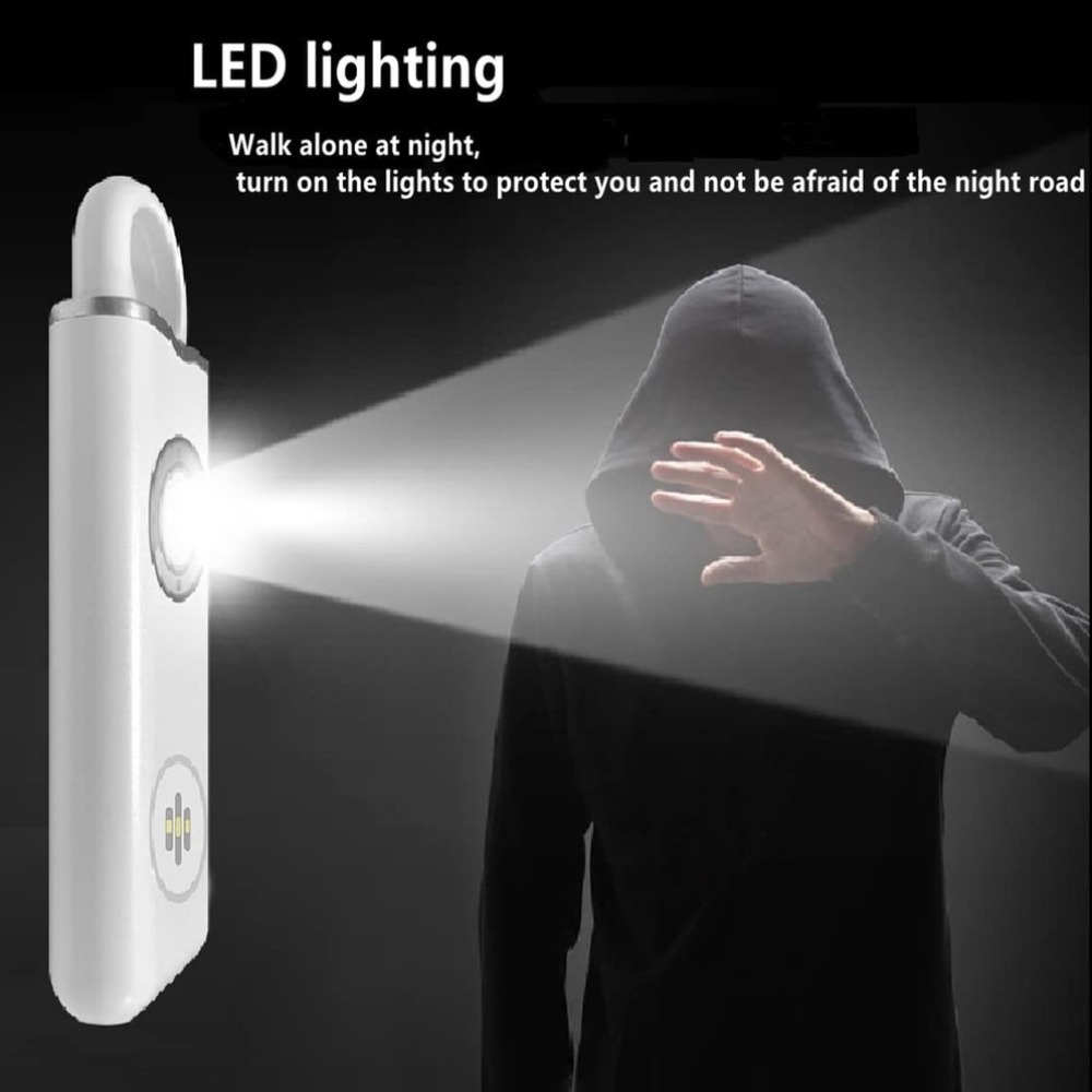 130 高 DB セーフサウンドパーソナルアラーム LED  - Personal Alarm Keychain のレビューと価格