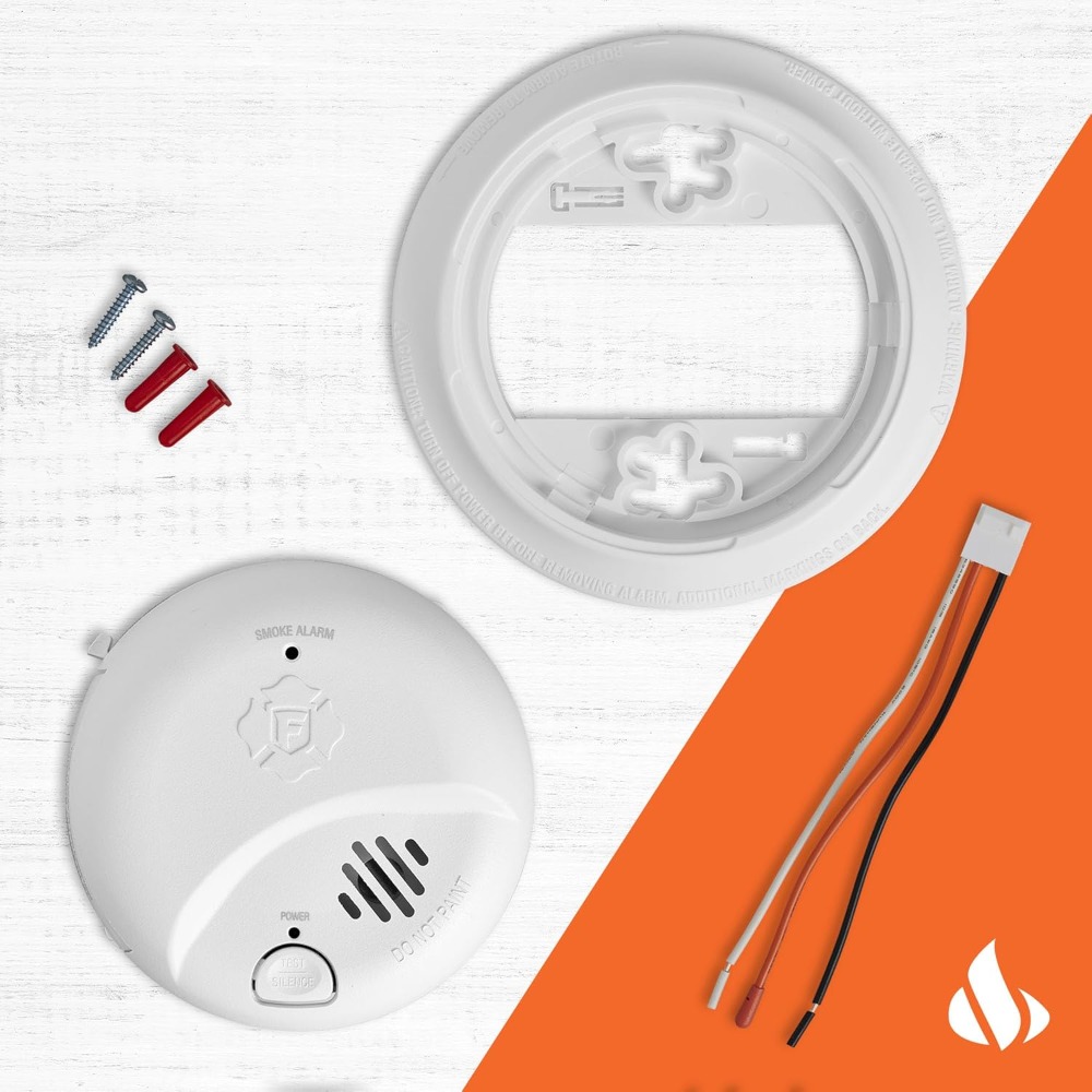 相互接続されたハードワイヤード煙感知器、10年間密閉型バッテ - Smoke Detector Interconnected のレビューと価格