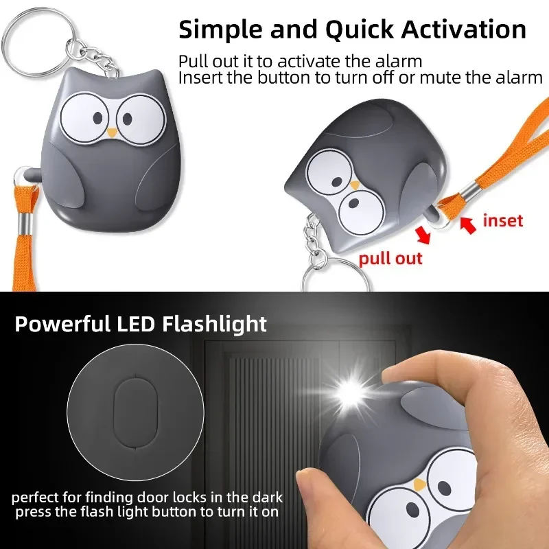 個人用自己防衛アラーム、個人用キーホルダーアラーム、130d - Personal Alarm Keychain のレビューと価格