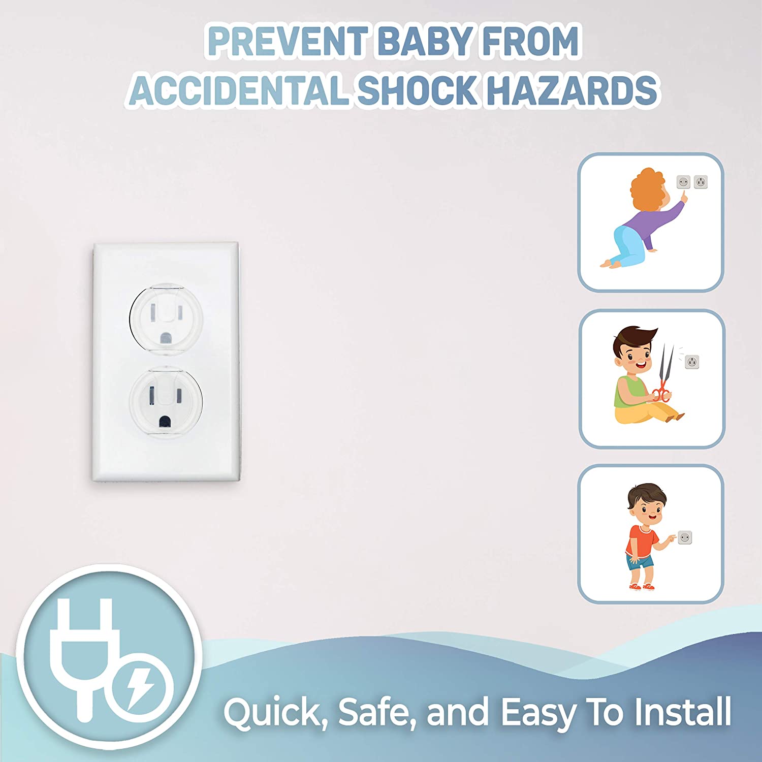 コンセントカバー 10 個、アメリカ標準ベビープルーフ安全チ - Outlet Cover Baby のレビューと価格
