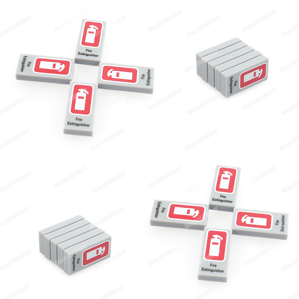 消火器パターンプリントタイル 3069 ビルディングブロック - Fire Extinguisher Small のレビューと価格