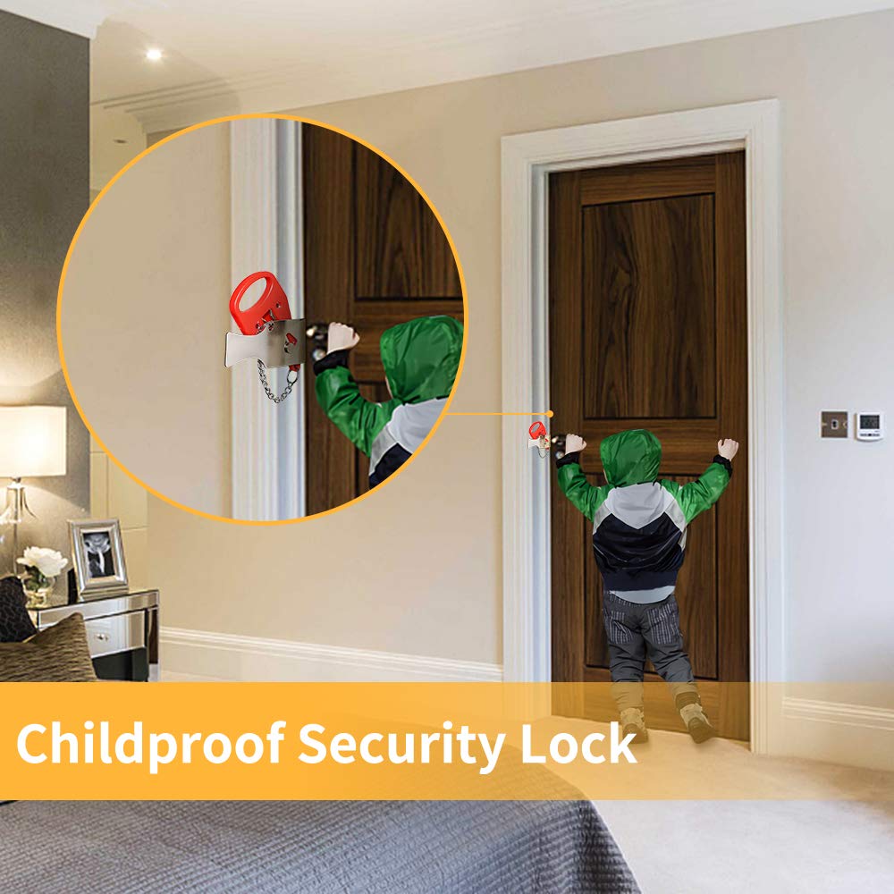 Kakポータブルドアロック盗難防止ホテルロックトラベルロック - Security Chain Door のレビューと価格