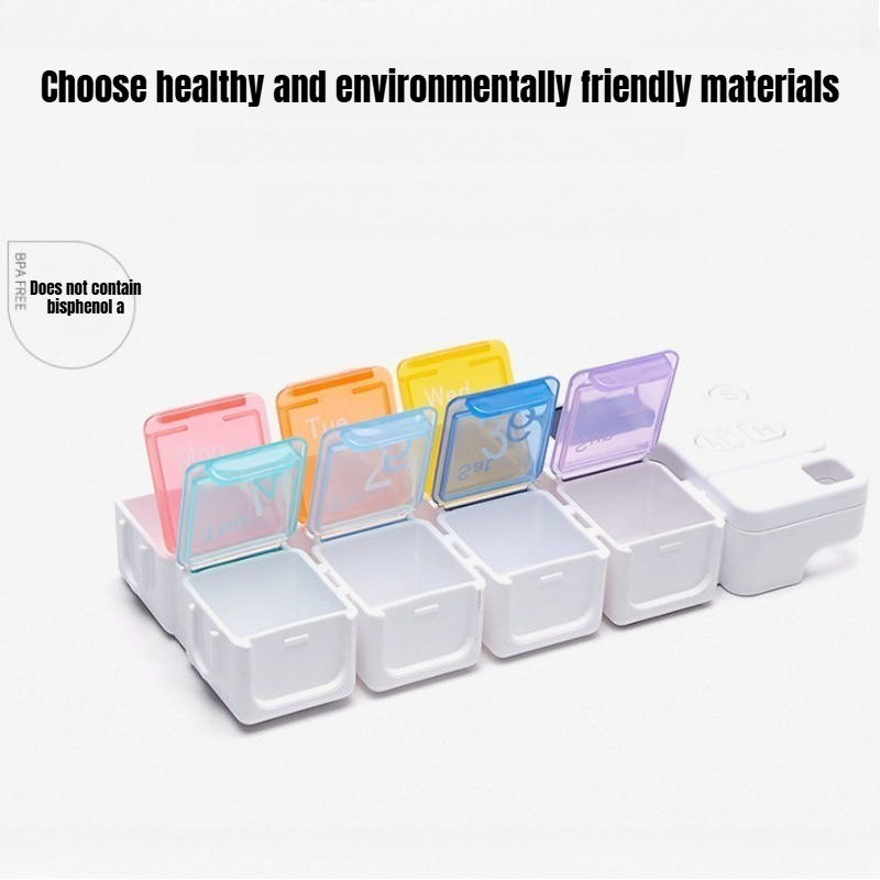 薬箱オーガナイザー 薬リマインダーアラーム付き 週間大容量ビ - Medicine Cabinet Lock のレビューと価格