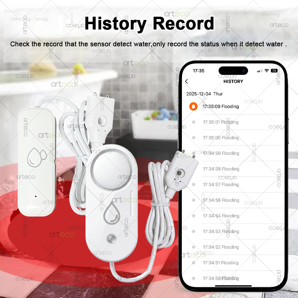 Zigbee 水漏れセンサー 洪水水漏れ音 サイレンアラーム - Water Alarm Sensor のレビューと価格