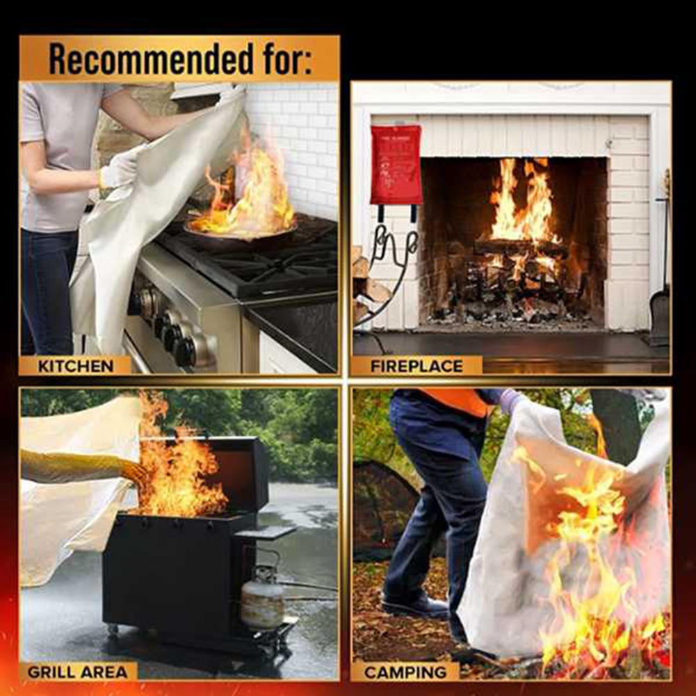 AED2-緊急防火ブランケット、防火ブランケット、キッチン、 - Fire Blanket Kitchen のレビューと価格