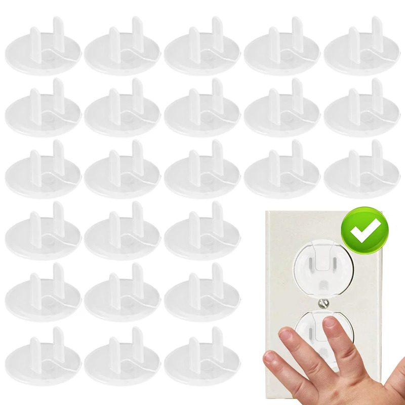 10/20個入りチャイルドプルーフコンセントカバー – 米国 - Outlet Cover Baby のレビューと価格