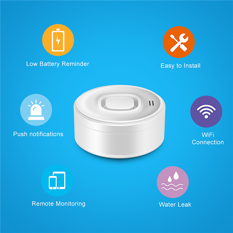 スマートWIFI水漏れ検知器 100dB大音量アラーム リモ - Water Alarm Sensor のレビューと価格