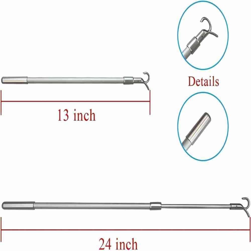 窓オープナーポール用アルミ合金伸縮式回転ロッドカーテンアクセ - Window Lock Bar のレビューと価格