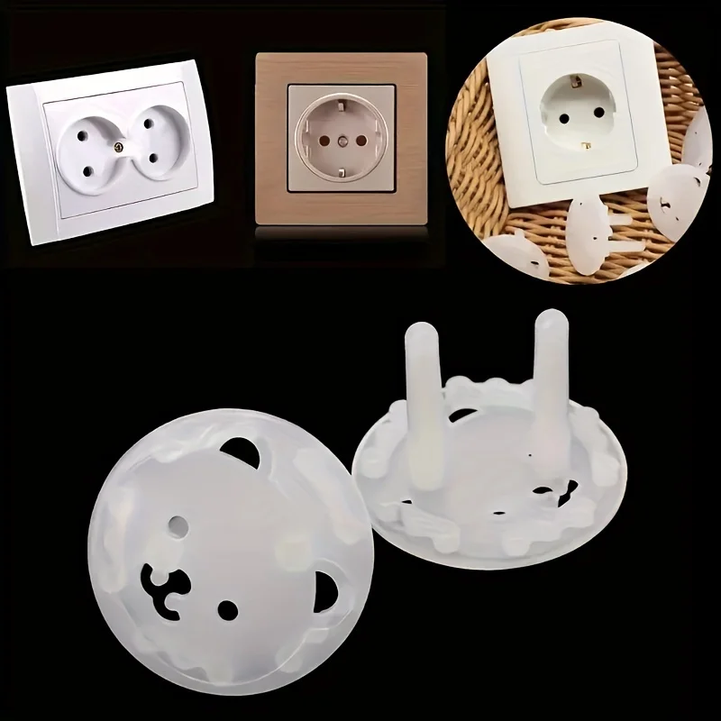 10 個クマ EU 電源ソケットコンセントベビーキッズチャイ - Outlet Cover Baby のレビューと価格