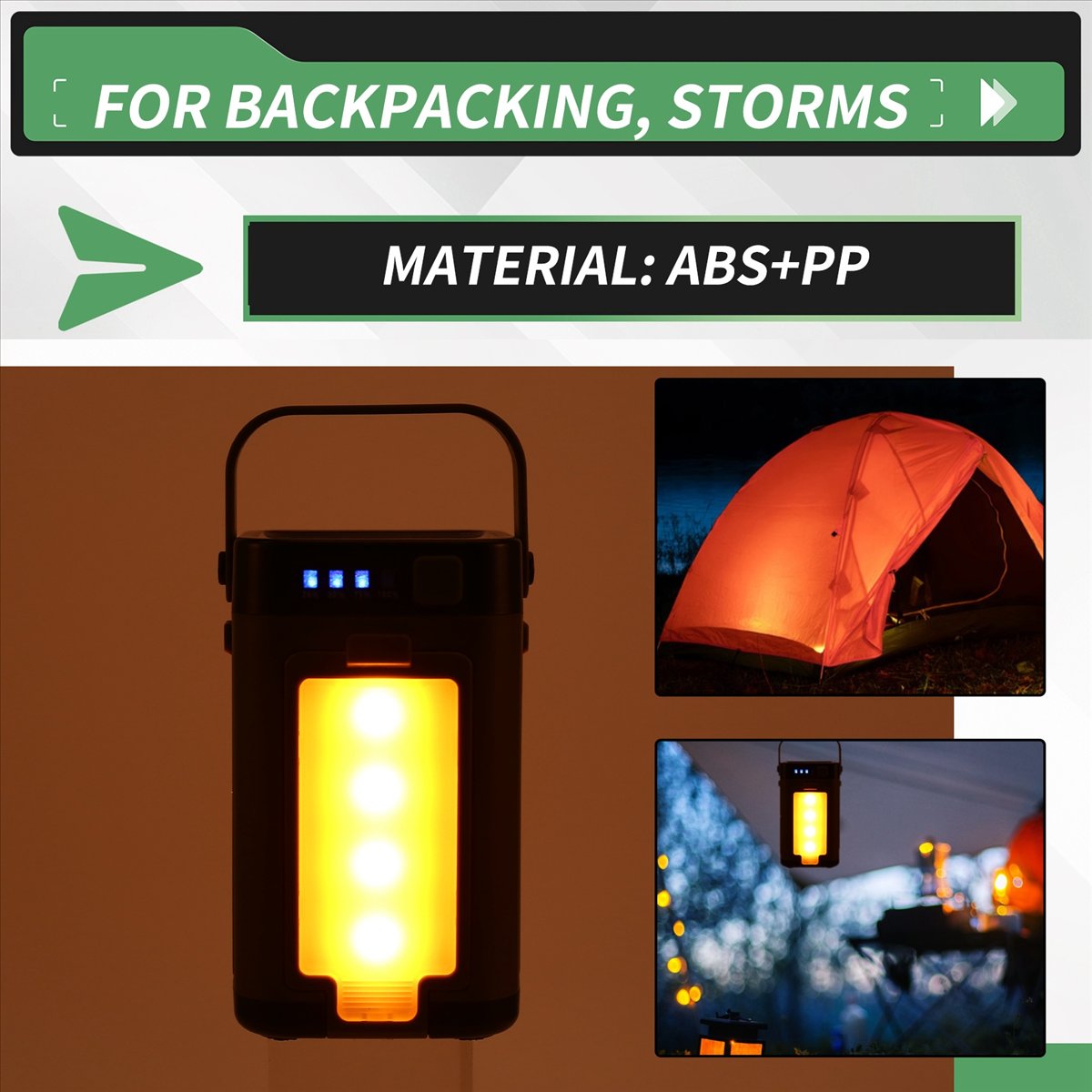 X08A 折りたたみ式 LED キャンプランタン ソーラー充 - Power Outage Light のレビューと価格