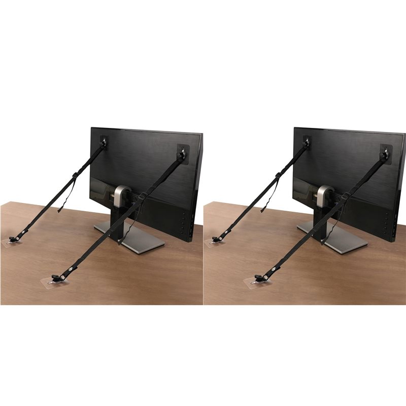 フル8個セット テレビ用調整可能安全ストラップ、ドリル不要の - Earthquake Anchor Strap のレビューと価格