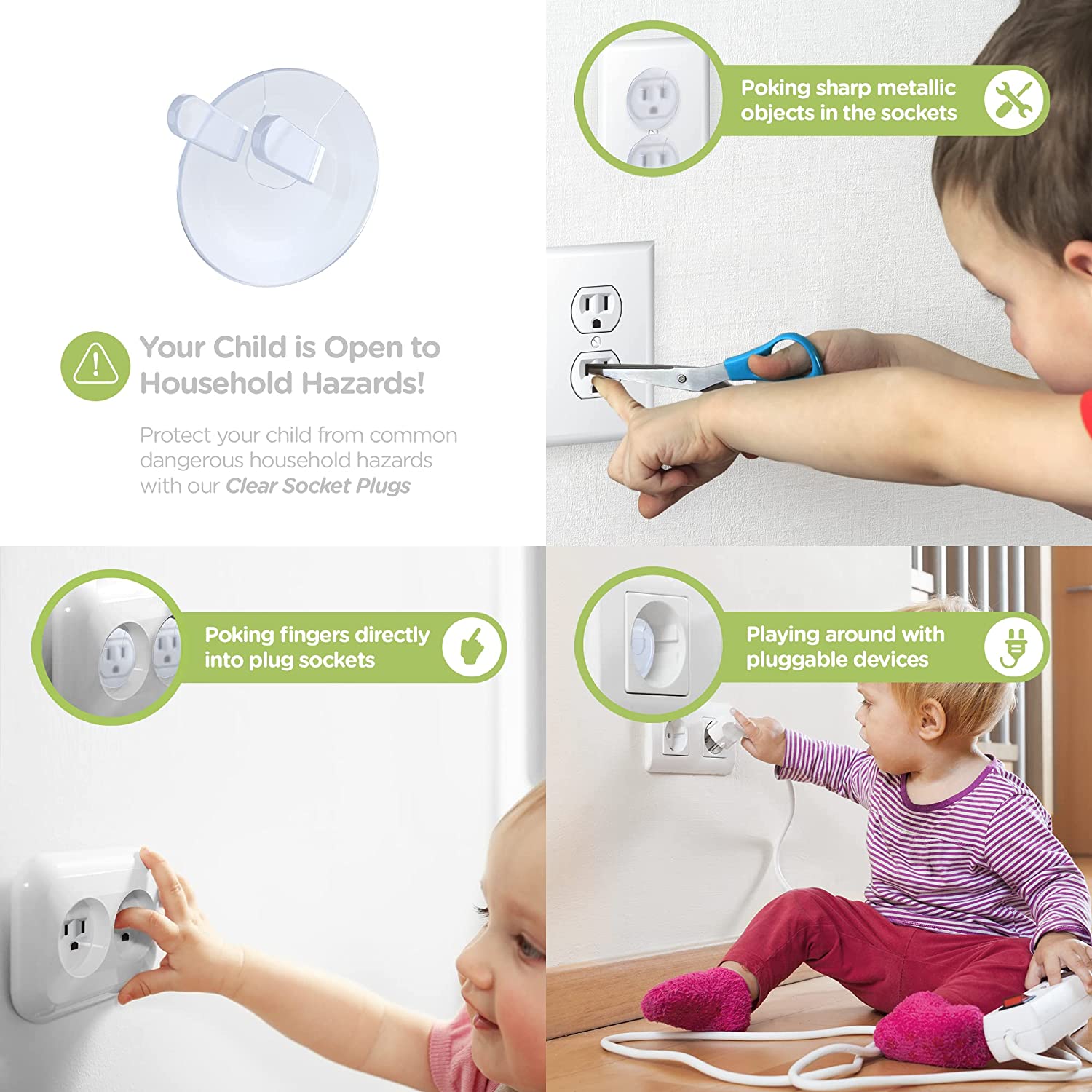10個入りコンセントカバー、アメリカ規格ベビーガード安全子供 - Outlet Cover Baby のレビューと価格