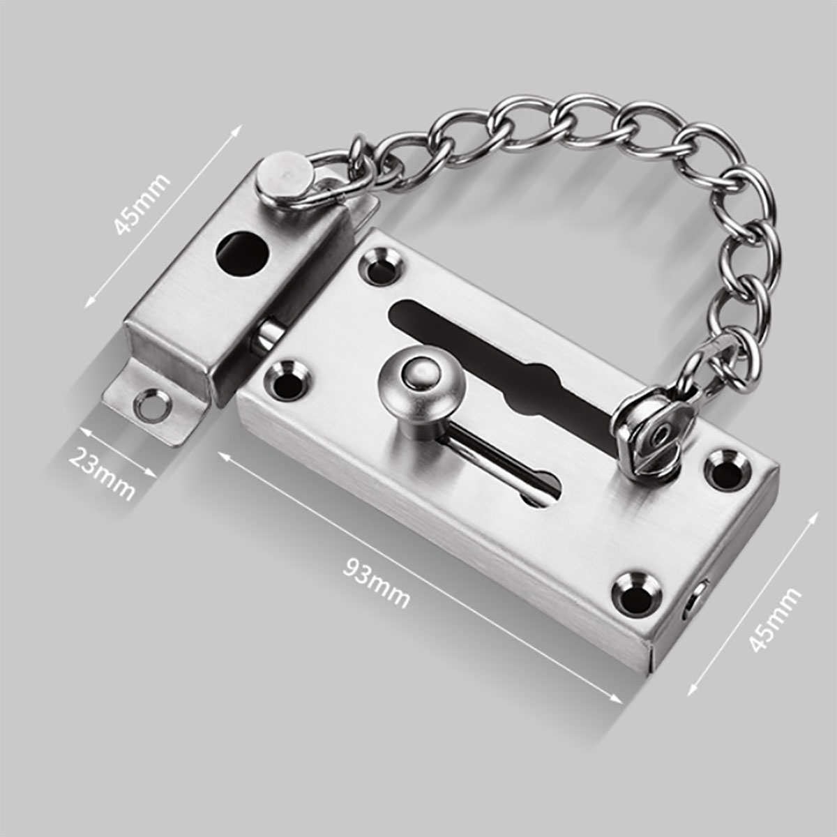 安全性と耐久性を備えた新しい厚みのあるステンレス鋼のドアロッ - Security Chain Door のレビューと価格