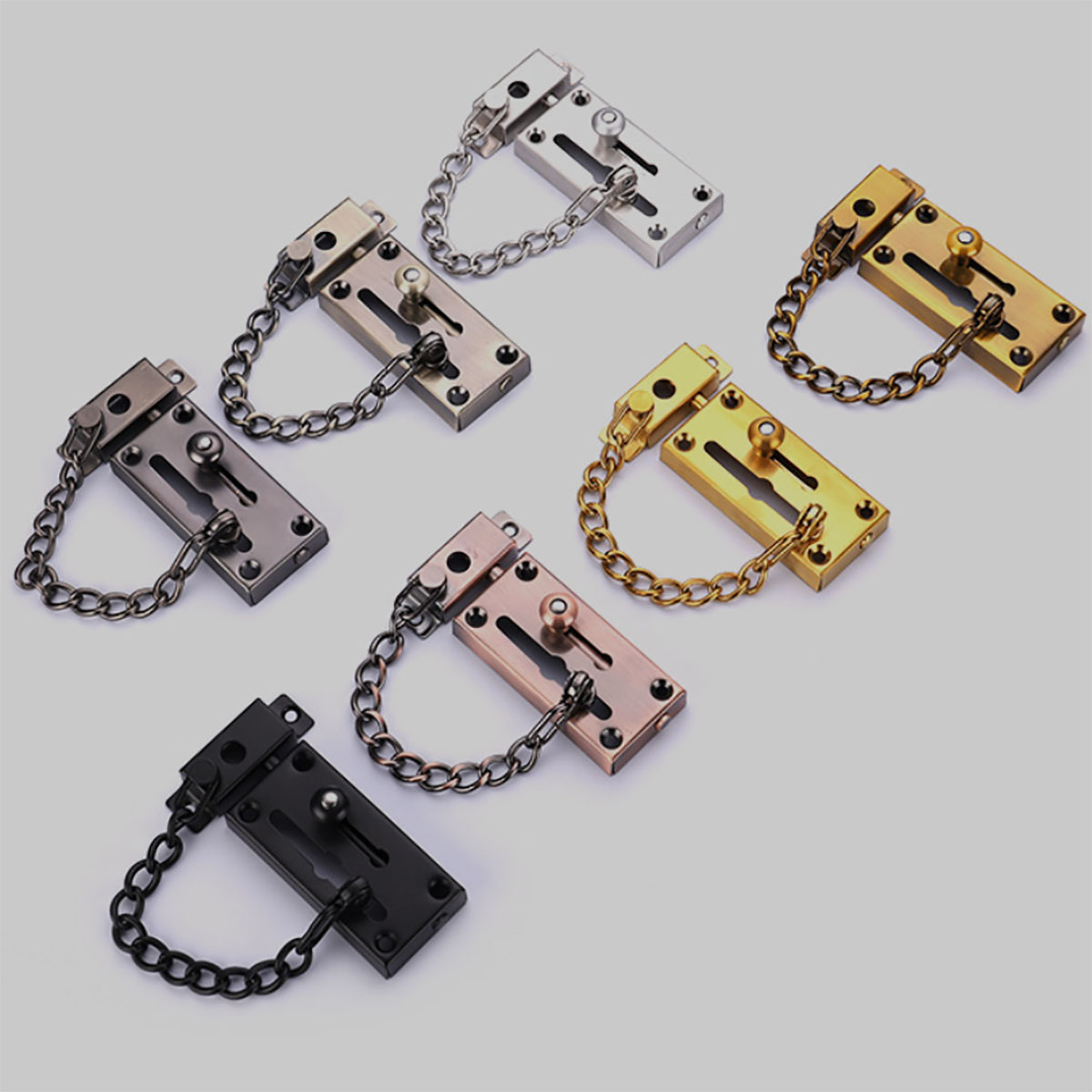 安全性と耐久性を備えた新しい厚みのあるステンレス鋼のドアロッ - Security Chain Door のレビューと価格