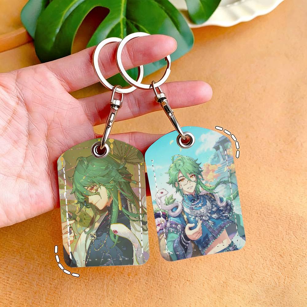 ゲーム原神インパクト Baizhu カードホルダーキーホルダ - Lockbox Key Secure のレビューと価格