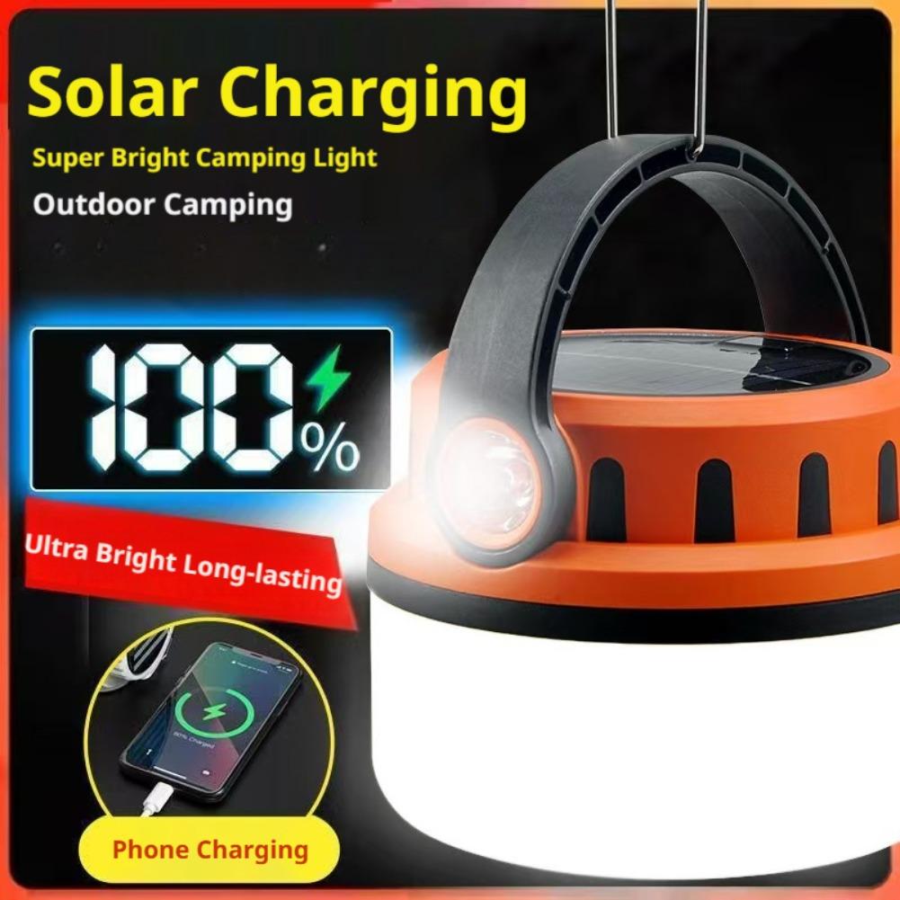 吊り下げフック付きソーラー充電式キャンプランタン、超長持ちL - Power Outage Light のレビューと価格
